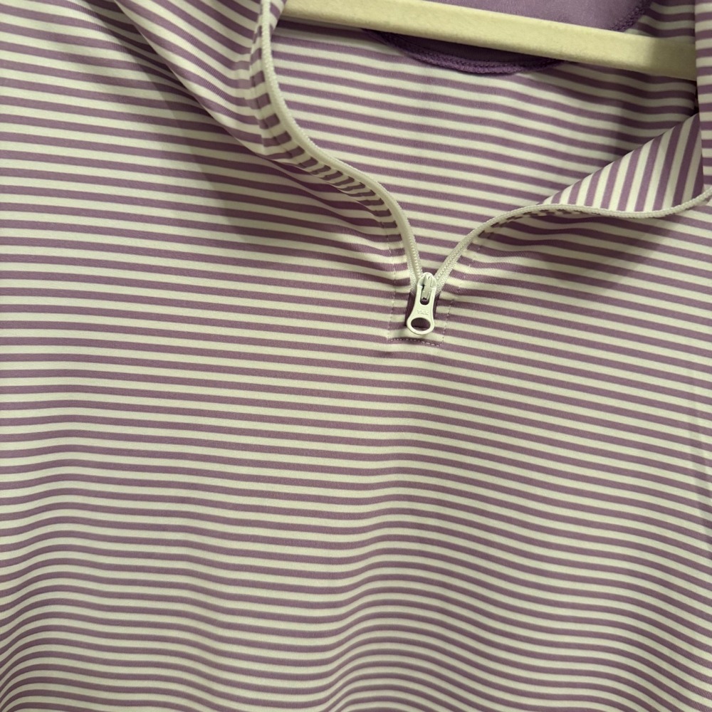 Straight Down Performance Purple Striped Quarter … - image 2